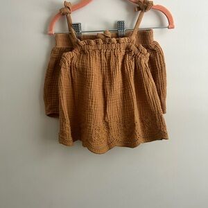 Zara Kids Tan Skirt Set